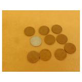 10 - 1940-49 American Pennies