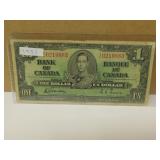 1937 Canadian One Dollar Bank Note