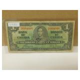 1937 Canadian One Dollar Bank Note