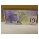 2001 Canadian Ten Dollar Bank Note