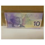 2001 Canadian Ten Dollar Bank Note