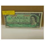 1967 Canadian One Dollar Bank Note - Error Cut