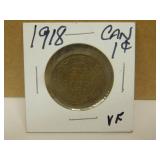1918 VF Large Canadian Penny