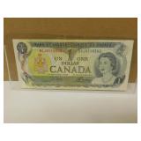 1973 Canadian One Dollar Bank Note
