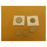 5 Collectible Taiwanese Coins- Various years