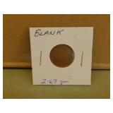 Blank Planchet - 2.69 gms