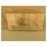Bank Of Brazil 10000 Bank Note