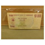 Bank Of Zimbabwe 10000 Bank Note