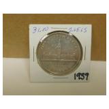 1939 Canadian Silver One Dollar Coin