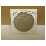 1899 US Morgan Silver Dollar Coin