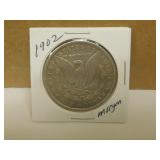 1902 US Morgan Silver Dollar Coin