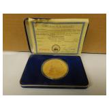 2010 $50 Buffalo Tribute 24 kt Gold Clad Coin