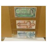 Vintage $1.00 / $2.00 / $5.00 Bank Notes