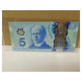 2013 Canadian Five Dollar Bank Note