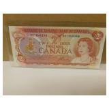 1974 Canadian Two Dollar Bank Note