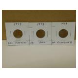 3 - 1973 Canadian Error Pennies