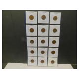 Page Of US Pennies - All 3 Mints 1970-71-72-73-74