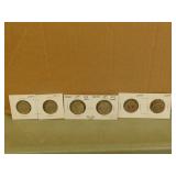 6 Canadian Quarters - Various Years