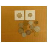 14 Collectible French Coins - Various years