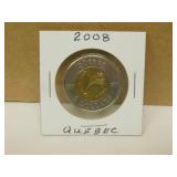2008 Canadian Quebec Toonie
