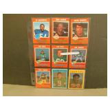 9 - 1970's OPC Collectible CFL Football Cards