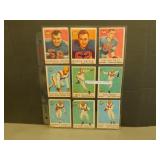 9 - 1950's Topps Collectible CFL Football Cards