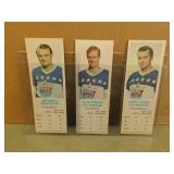 1970-71 Dads Cookies Widing / Cahan/ Wiste Cards