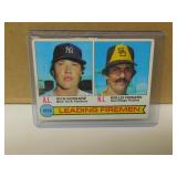 1979 Topps AL Ldg Firemen Gossage, Fingers #8 card