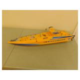 Plastic speedboat NO REMOTE  40 in long