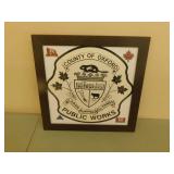 County Of Oxford Public Works Sign - 19 x 19