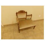 Victorian era Eastlake setee  33 in long