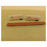 3 - FLAT CAR TWIN 45 + 2 45' 'ROCK ISLAND' TRAILER