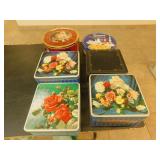 Collectable tins various sizes