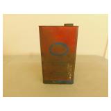 Vintage Esso metal oil can  12 in tall