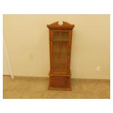 4 Tier decorative glass cabinet  11X17X59