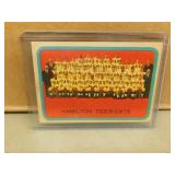 1963 Topps Hamilton Ti-Cats #39 CFL Team Card