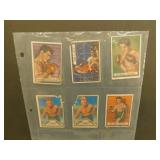 1951 Topps Ringside Boxing #72 x 2, 79, 80, 90,91