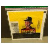 1988 Fright Flicks - 4 Wax Wrappers, 1 of each