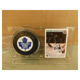 Gord Ellis - Auto Puck in Display
