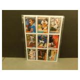 1992 Topps Pre Production Sample Sheet