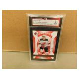 2023-24 UD Luke Hughes #110 Graded Rookie Red Card