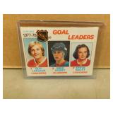1978-79 OPC Lafleur/Bossy/Shutt #63 Goal Ldrs Card