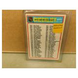 1978-79 OPC #265-396 Hockey Checklist - unmarked