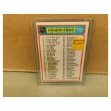 1978-79 OPC #1-132 Hockey Checklist - unmarked