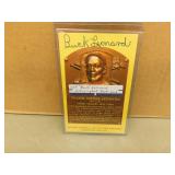 HOF Buck Leonard Autographed Postcard