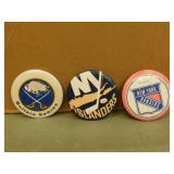 3- 1970's NHL Collectible Hockey Pins