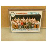 1973-74 OPC Capitals #208 team Card - Marked