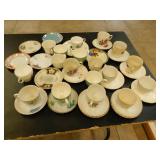 Collectable tea cups and saucers