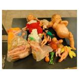 Vintage dolls various sizes
