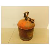 Vintage metal gas can  20 in tall